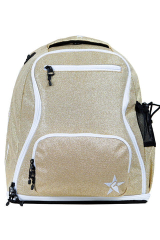 Champagne Rebel Dream Bag Plus with White Zipper