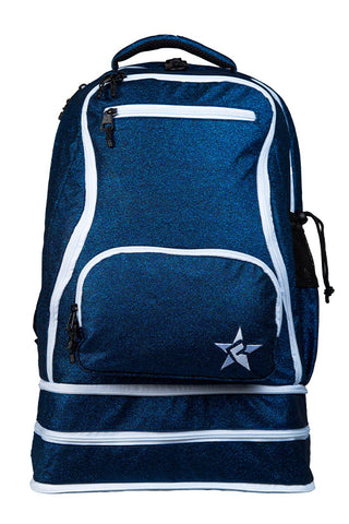 Navy Rebel Dream Bag Plus With White Zipper