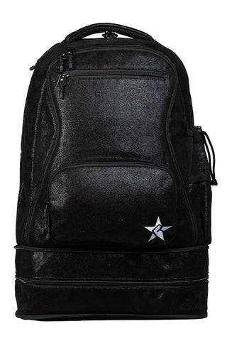 Faux Suede in Black Rebel Dream Bag Plus with Black Zipper