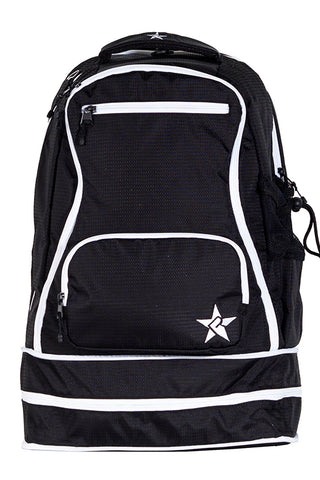Strike in Black Rebel Dream Bag Plus with White Zipper