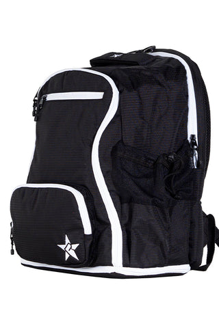 Strike in Black Rebel Dream Bag Plus with White Zipper