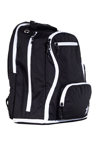 Strike in Black Rebel Dream Bag Plus with White Zipper