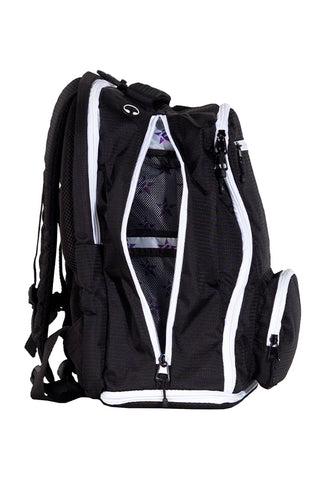 Strike in Black Rebel Dream Bag Plus with White Zipper