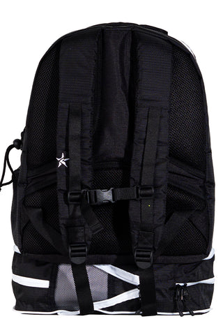 Strike in Black Rebel Dream Bag Plus with White Zipper