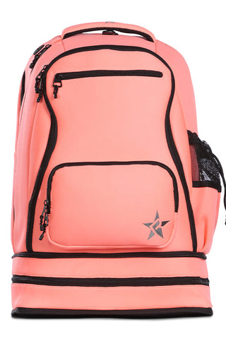 Neoprene in Coral Rebel Dream Bag Plus with Black Zipper
