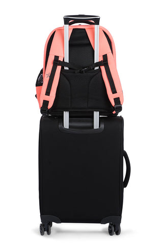 Neoprene in Coral Rebel Dream Bag Plus with Black Zipper