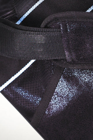 Faux Suede in Black Rebel Duffle Bag