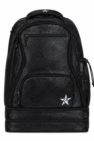 Faux Suede in Black Rebel Dream Bag Plus with Black Zipper