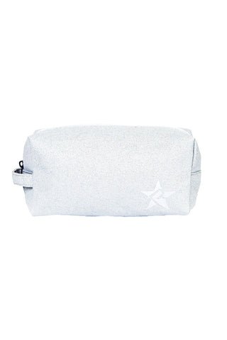 Opalescent Rebel Makeup Bag with White Zipper