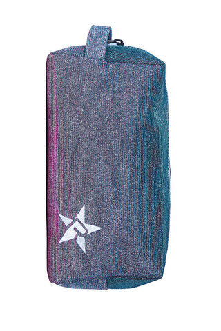 Vintage Mermaid Rebel Makeup Bag with White Zipper