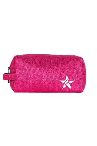 DiamondNet™ in Fuchsia Rebel Makeup Bag with White Zipper