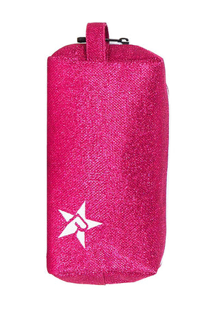 DiamondNet™ in Fuchsia Rebel Makeup Bag with White Zipper