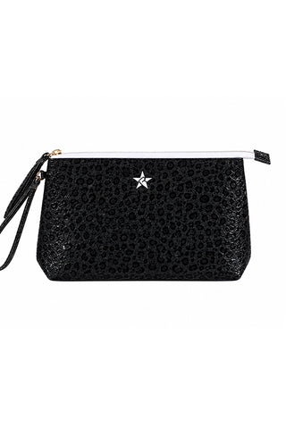 Leopard in Black Rebel Beauty Bag